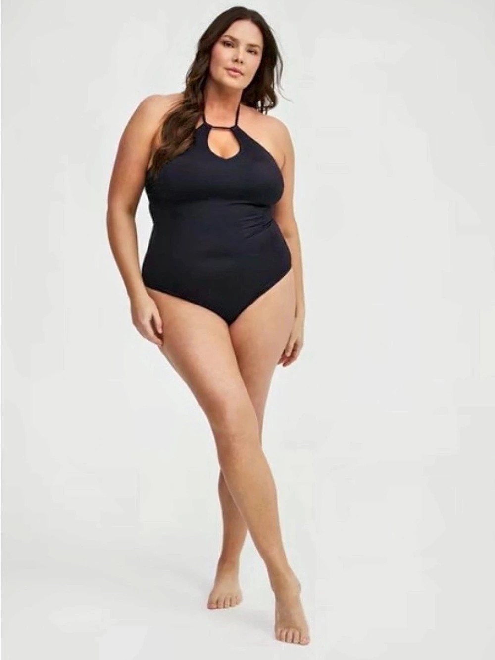 TORRID Wire Free Multi-Way Ribbed One Piece Black Size 3X NWT
